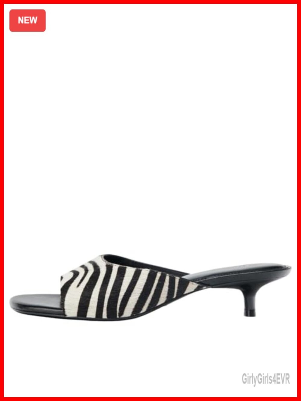 Kitten Heel Mules Open Toe Slip On Low Heel Sandals Wide Mule Business Casual